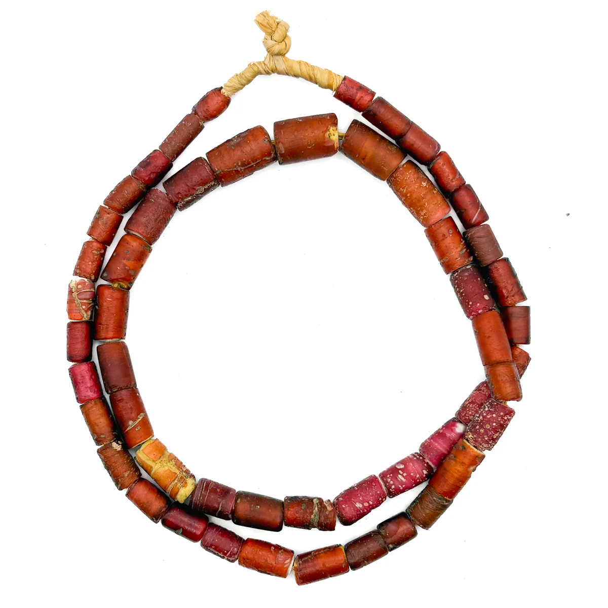 Venetian White Heart Bead Necklace - Image 3