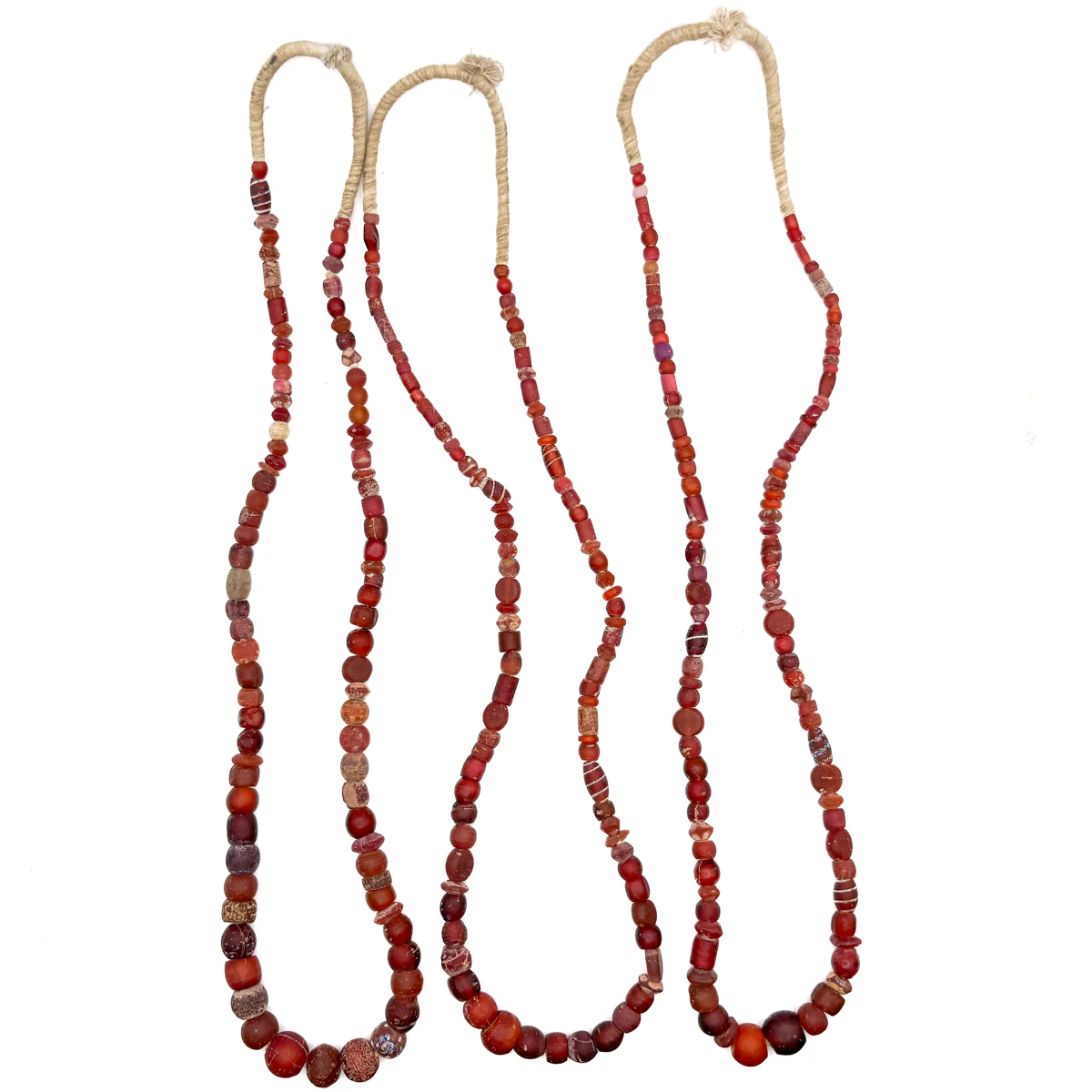 Venetian White Hearts Bead Necklace/s (Sold Individually) - Image 2