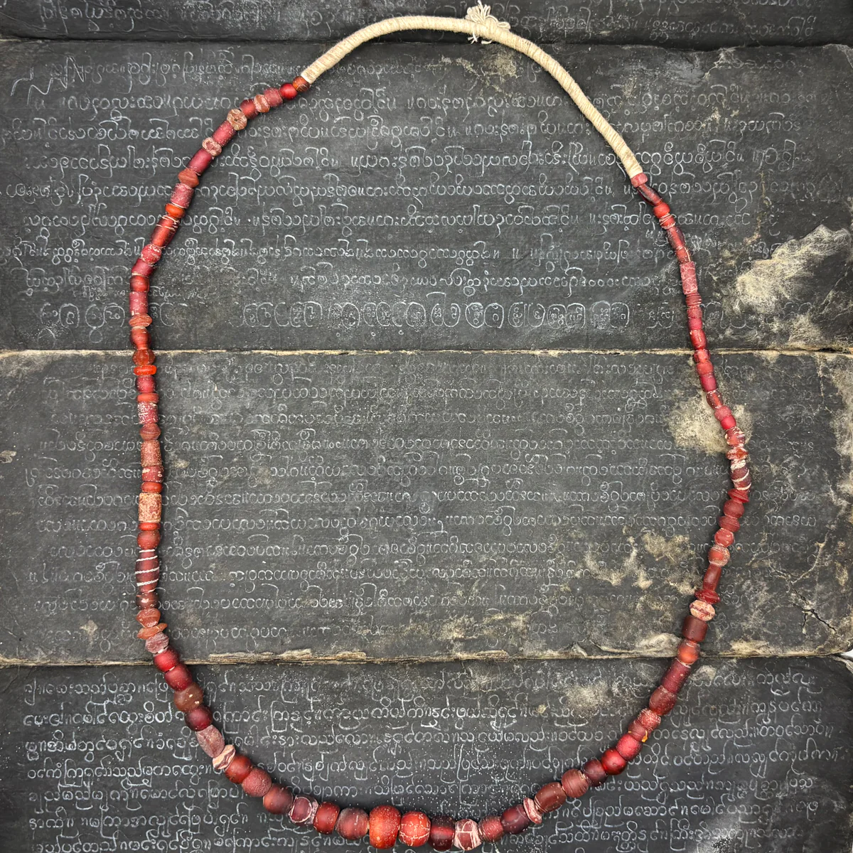 Venetian White Hearts Bead Necklace/s (Sold Individually) - Image 6