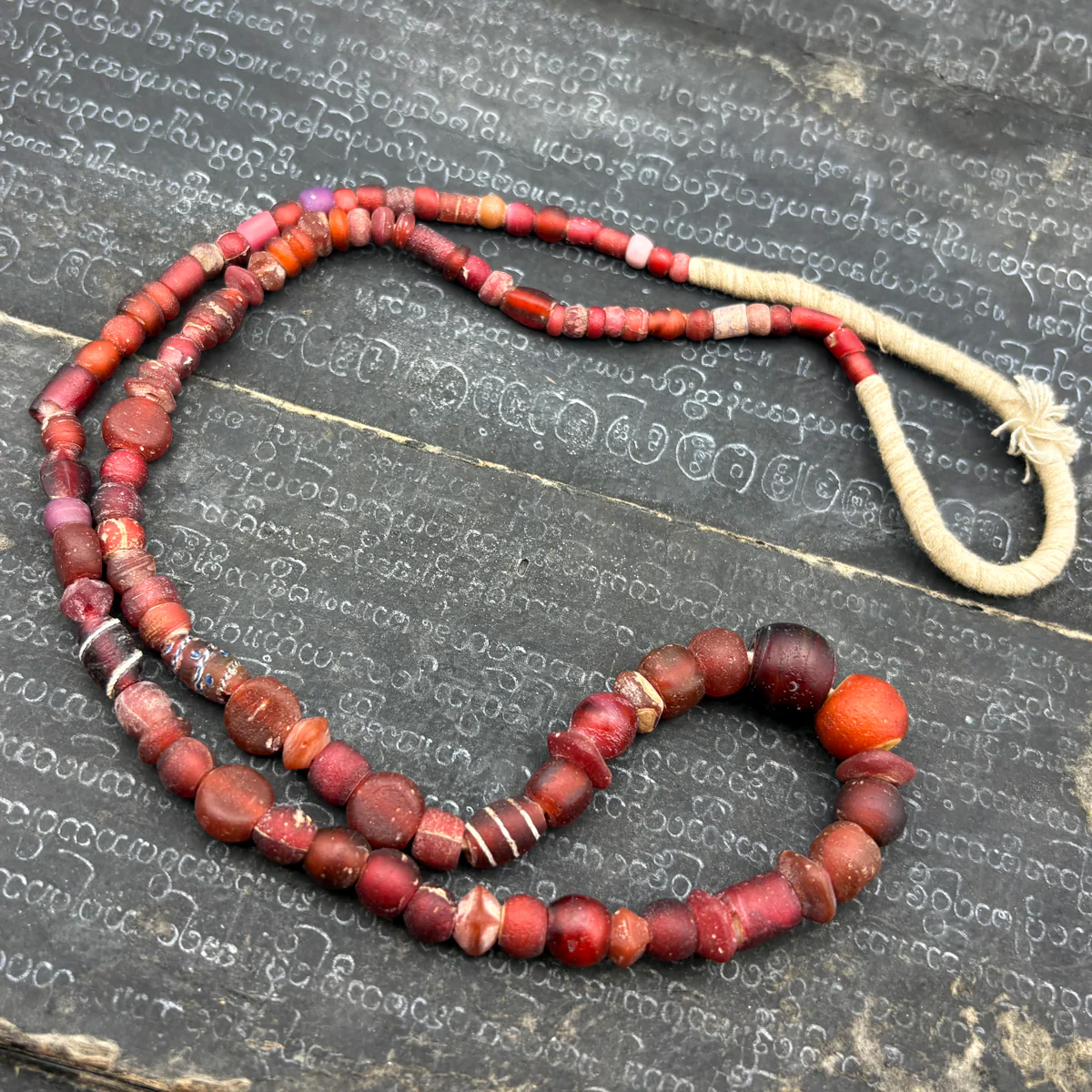 Venetian White Hearts Bead Necklace/s (Sold Individually) - Image 9