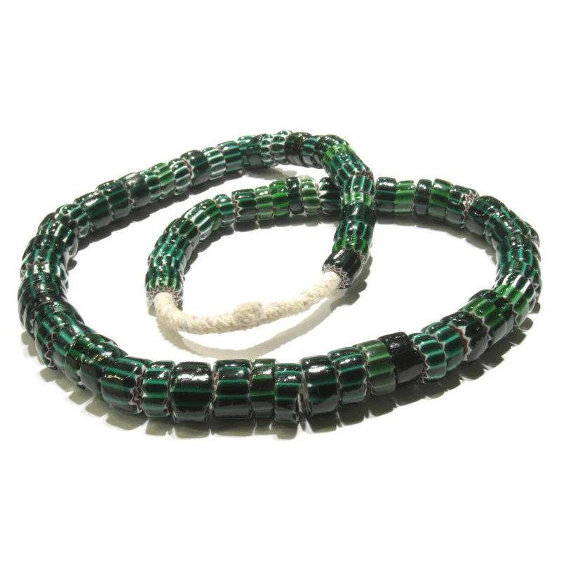 Venetian XL Watermelon Six Layer Chevron Slice Circa 1900 Strand / Necklace - Image 2