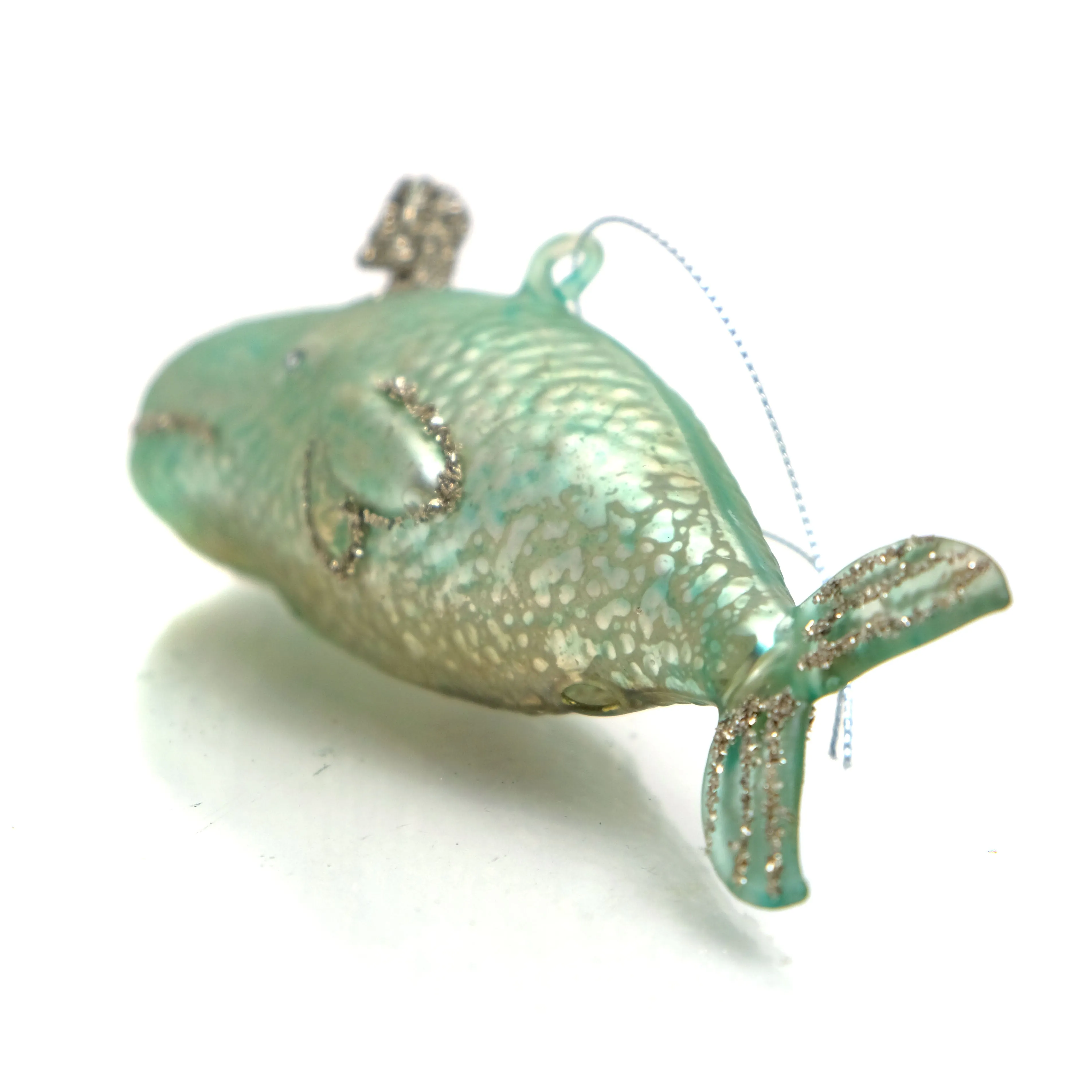 Victorian Whale Glass Ornament - Image 3