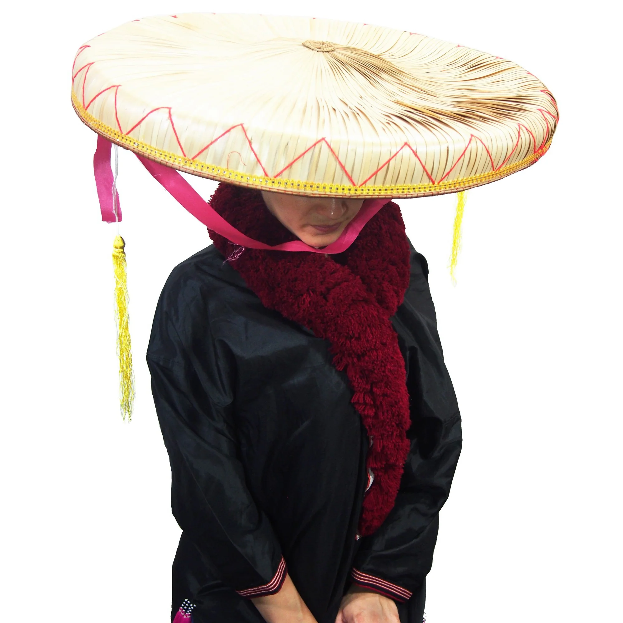 Viet Vintage Palm Stem Ceremonial Sun Hat - Image 2