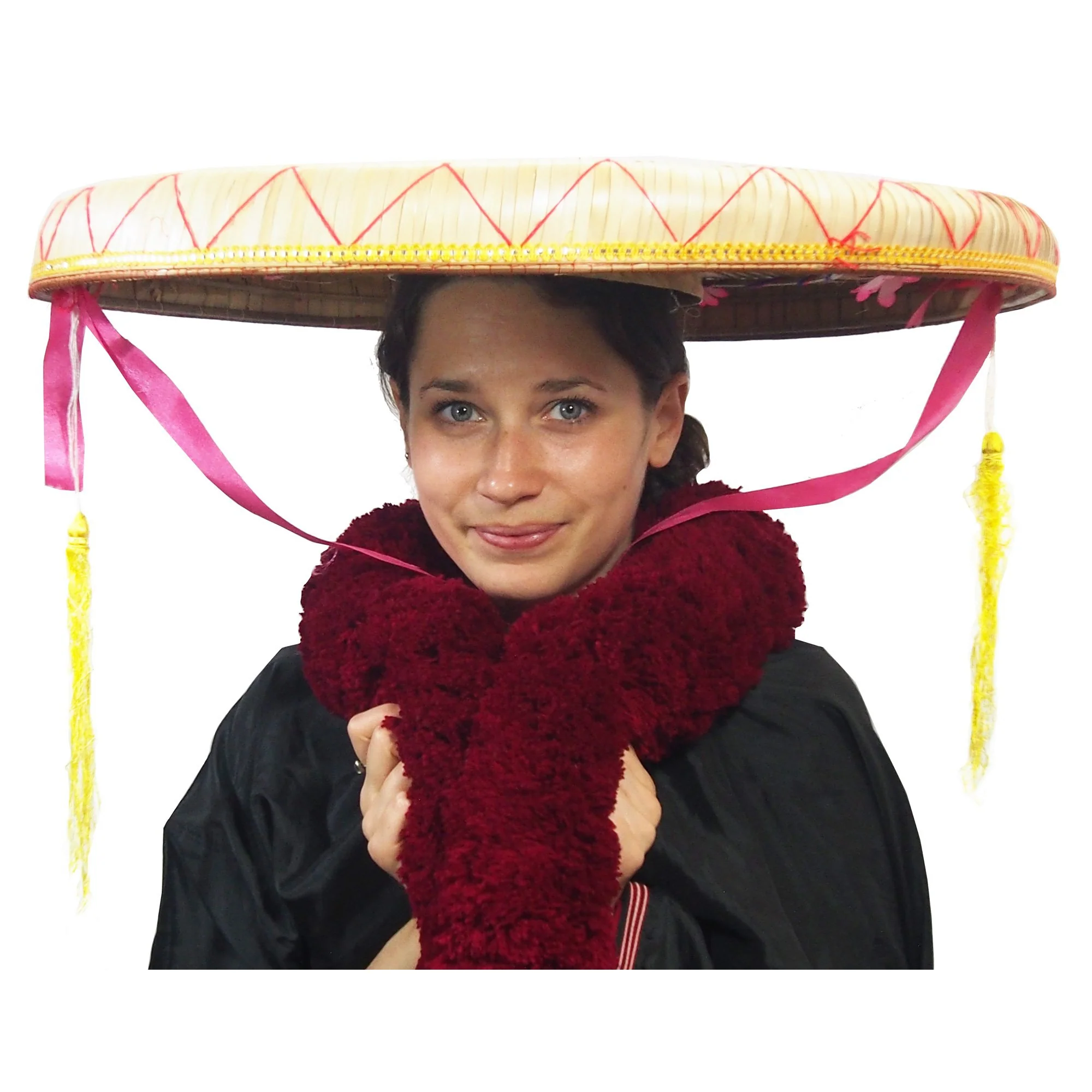Viet Vintage Palm Stem Ceremonial Sun Hat - Image 3