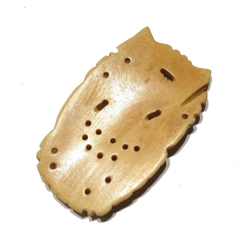 "Vigorous" Dragon Hand Carved Cow Bone Pendant - Image 3