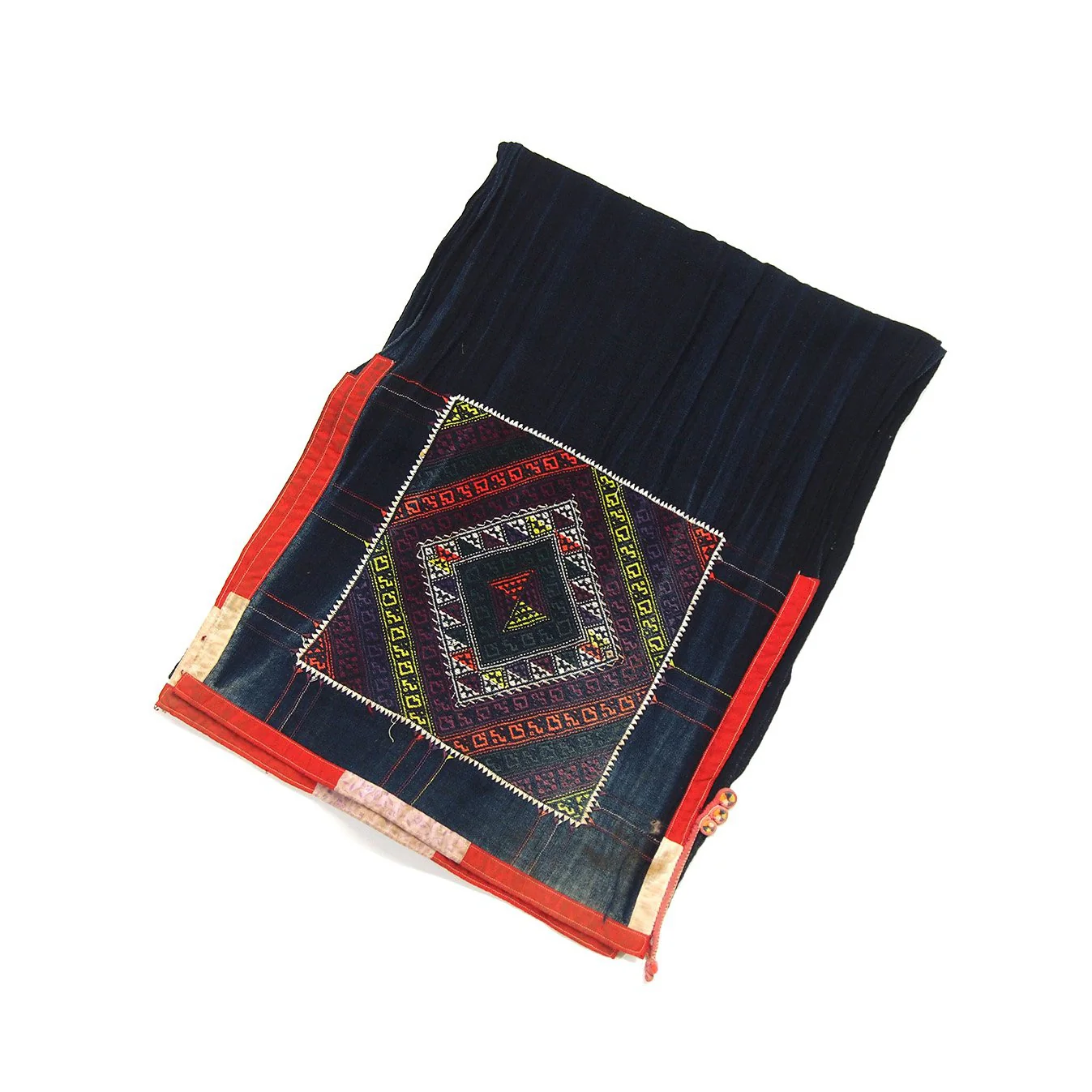 Vintage Hilltribe Hand-Embroidered Scarf - Image 2