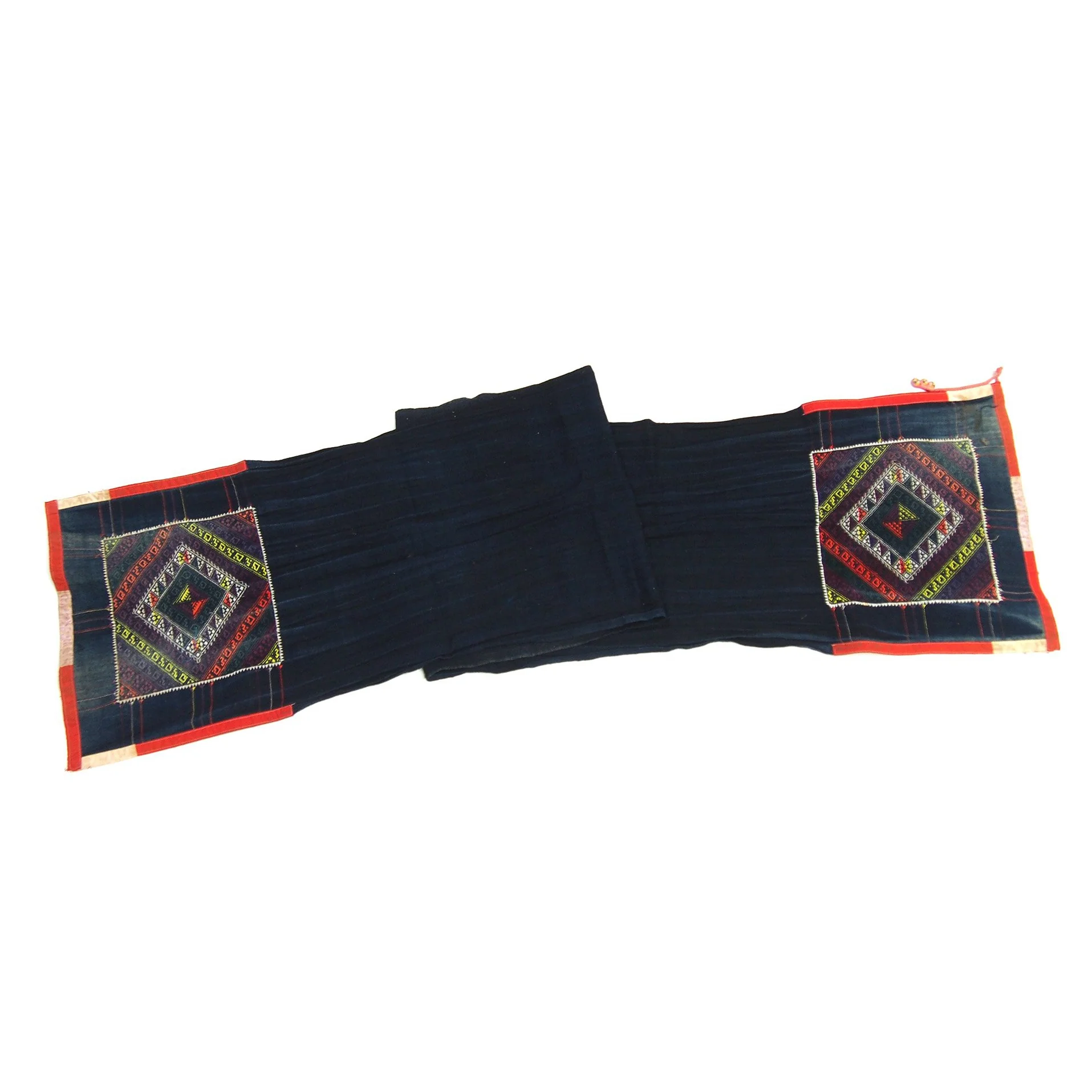 Vintage Hilltribe Hand-Embroidered Scarf - Image 3