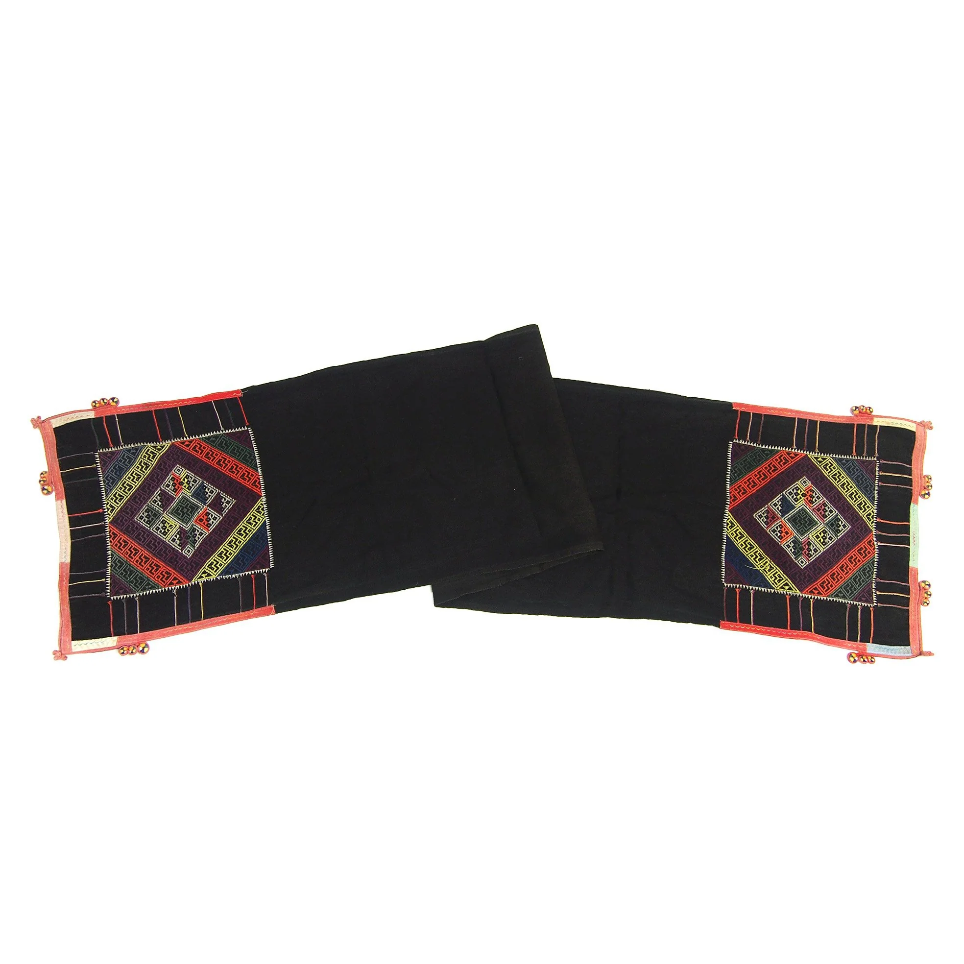 Vintage Hilltribe Hand-Embroidered Headscarf - Image 3