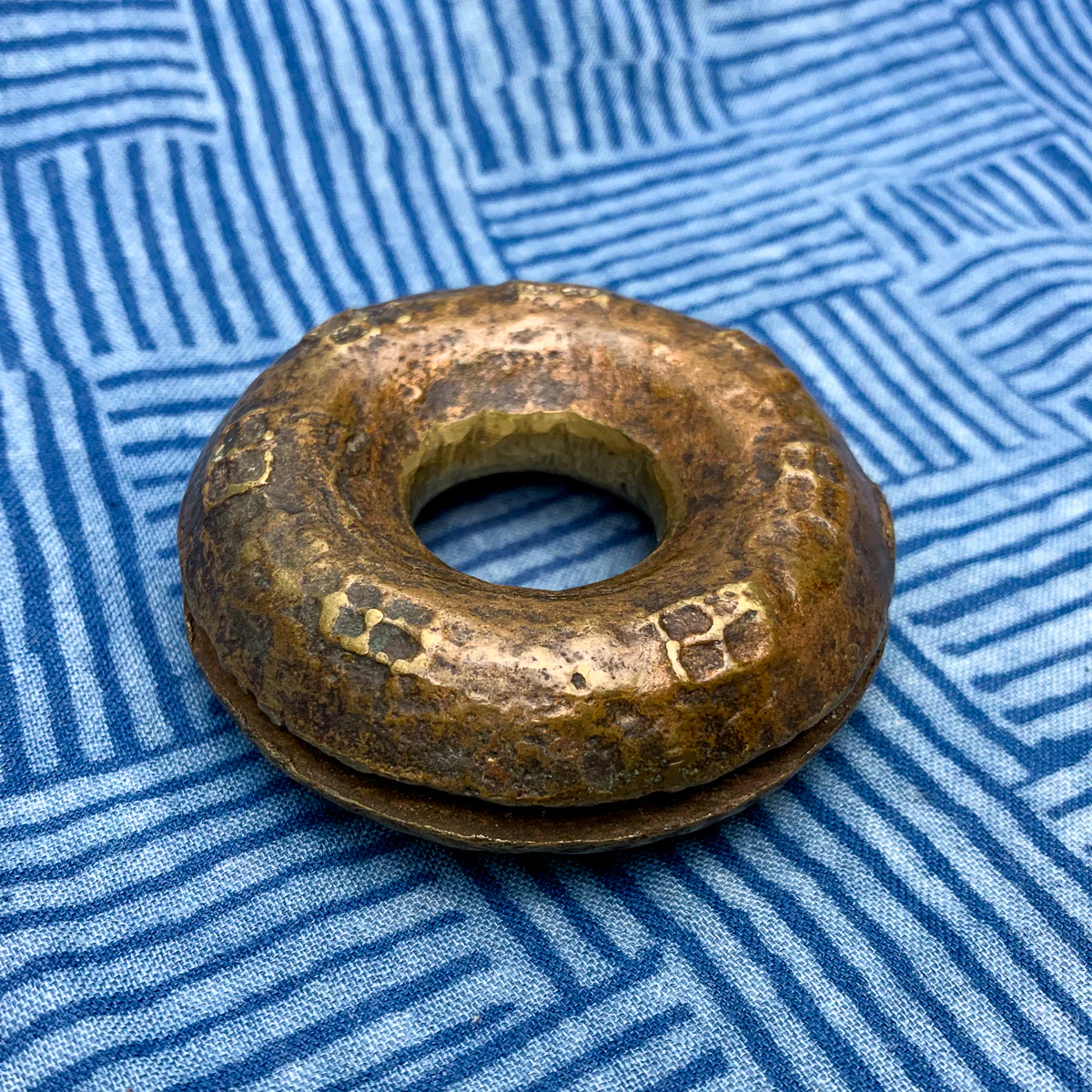Vintage Hmong Shaman Brass & Bronze Meditation Thumb Bell Rings - Image 8