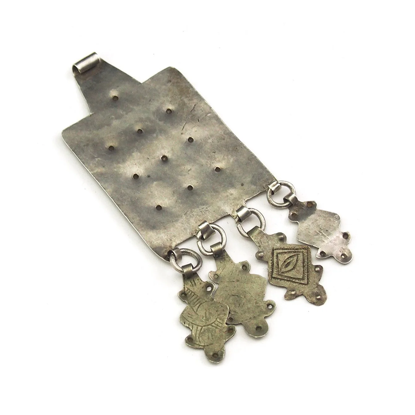 Vintage Moroccan Niello Amulet, C - Image 2