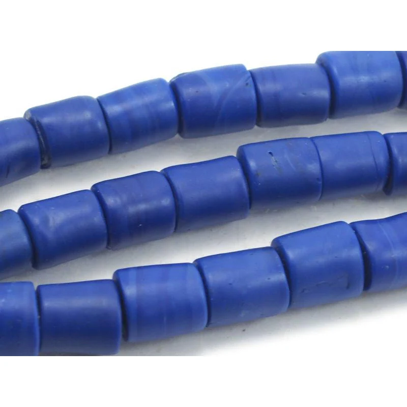 Vintage Naga Glass Beads Strand Necklace, Blue - Image 2