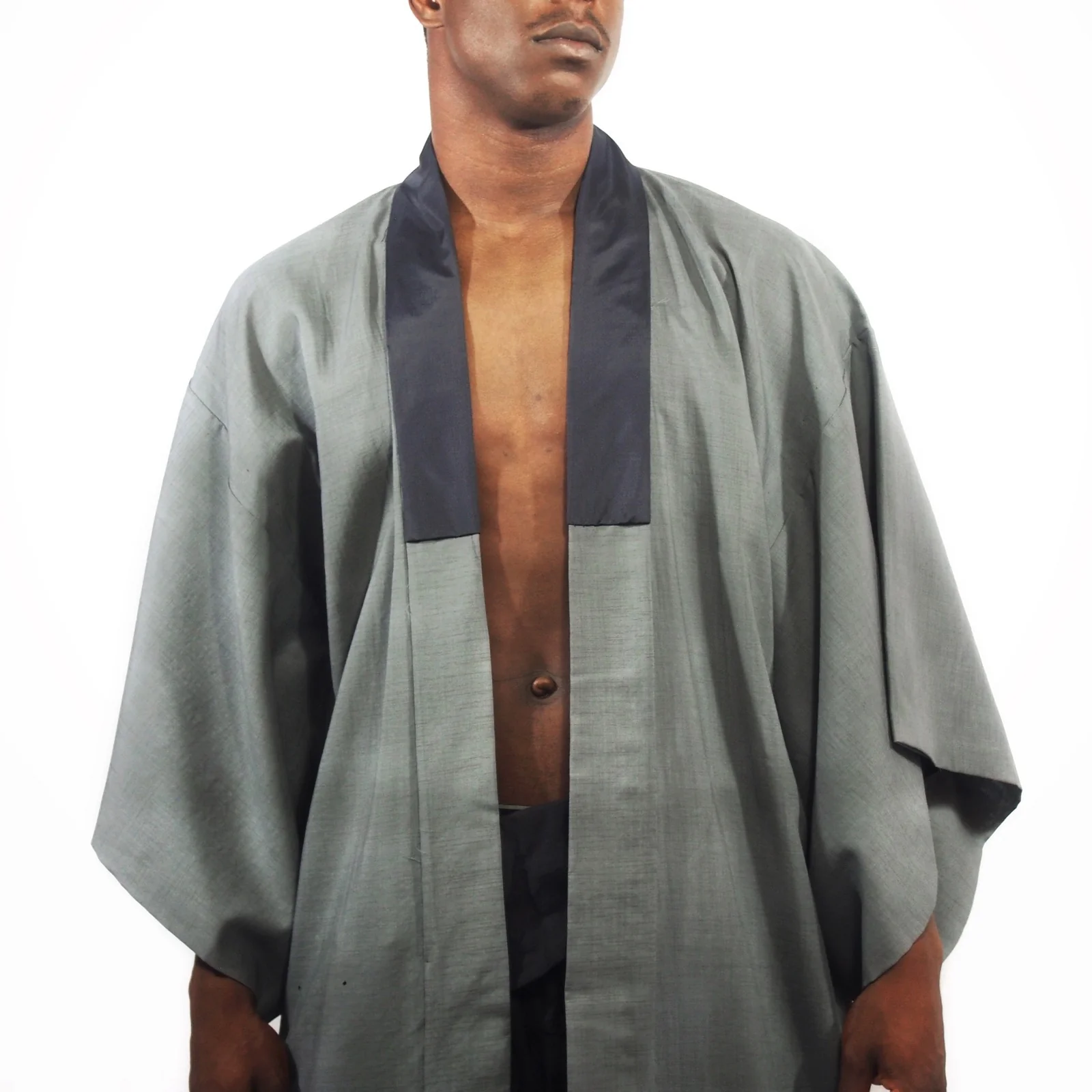 Vintage Silk Hand-Painted Tiger Full Length Kimono - Image 2