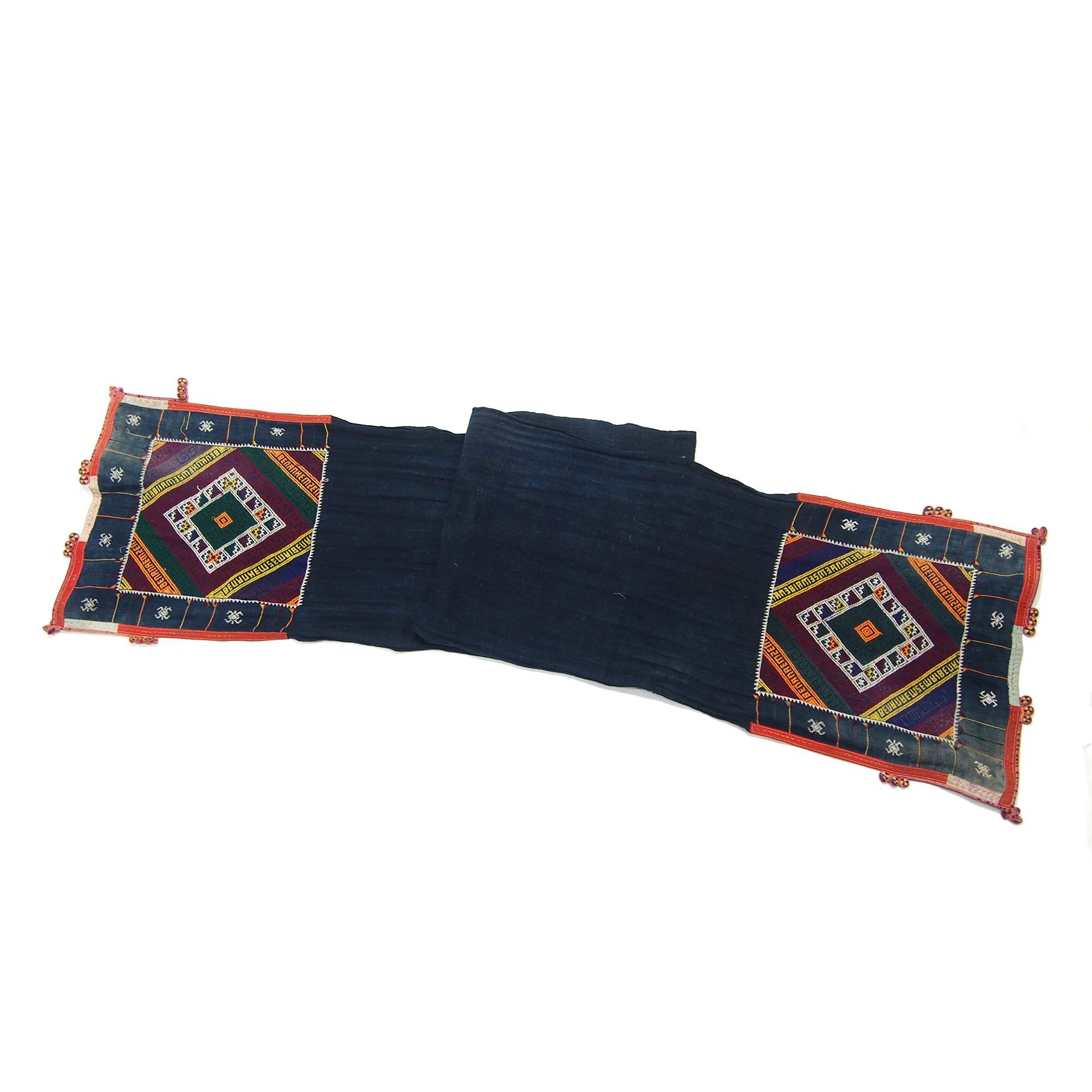 Vintage Hilltribe Hand-Embroidered Scarf - Image 3