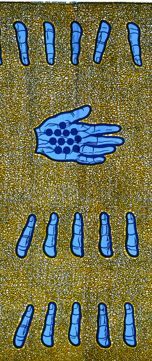 Textile 8: Wax Block Print "The Powerful Hand" - Image 2