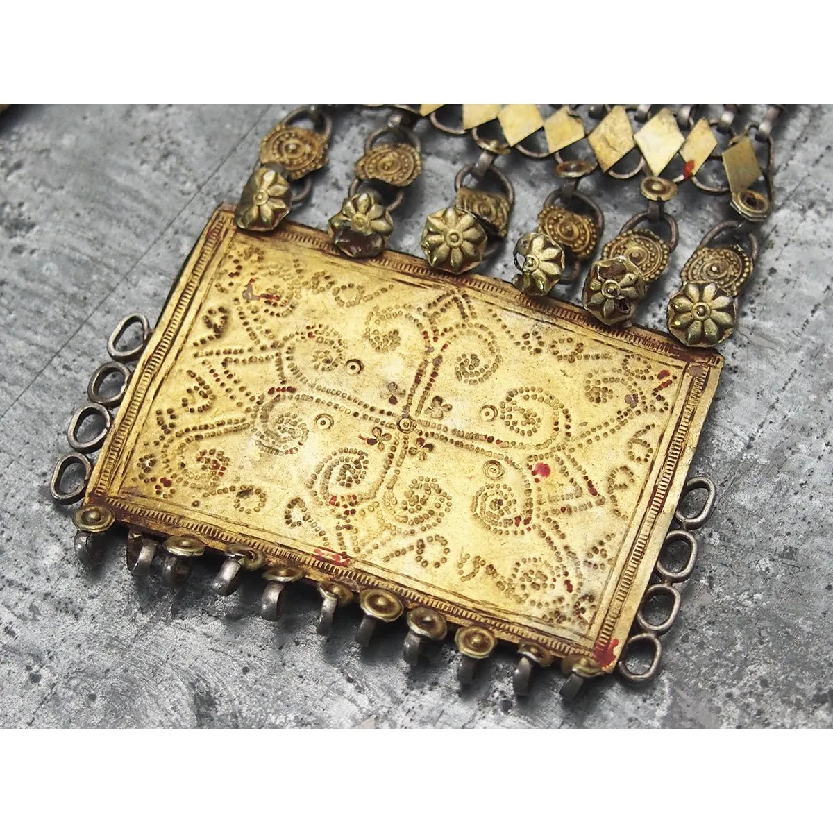 Waziri Antique Temporal Ornament Set in Silver with Gold Wash - Image 5