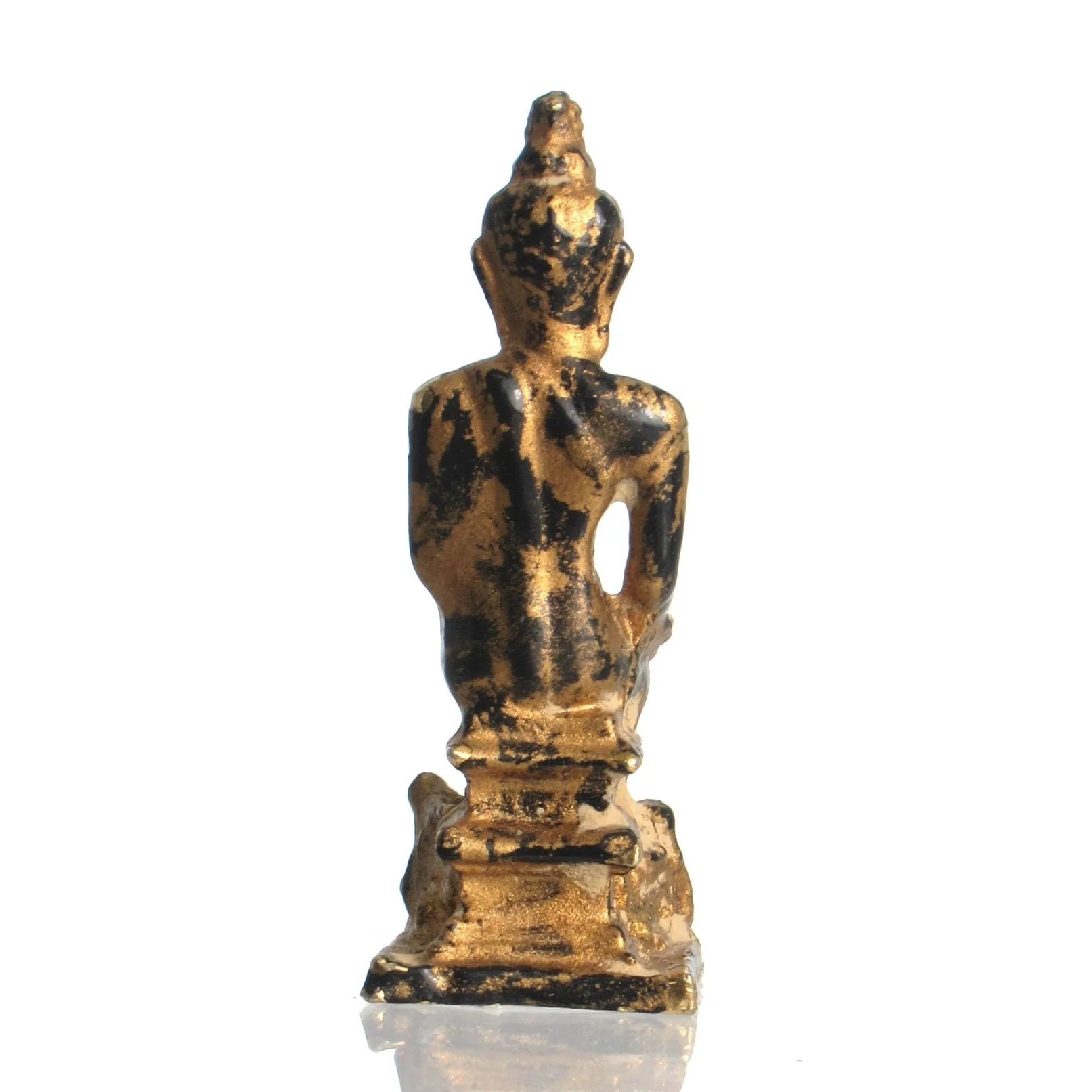 "Wednesday Evening" Lord Buddha Figure with Elephant and Monkey Offering Sustenance - Image 3
