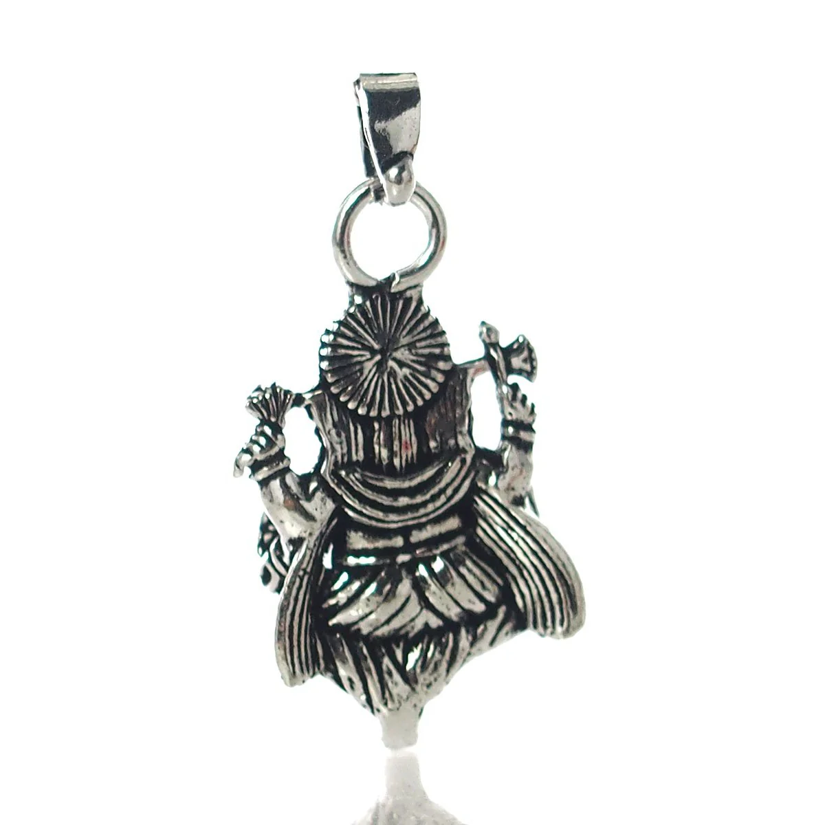 White Brass Pendant, Ganesha - Image 2