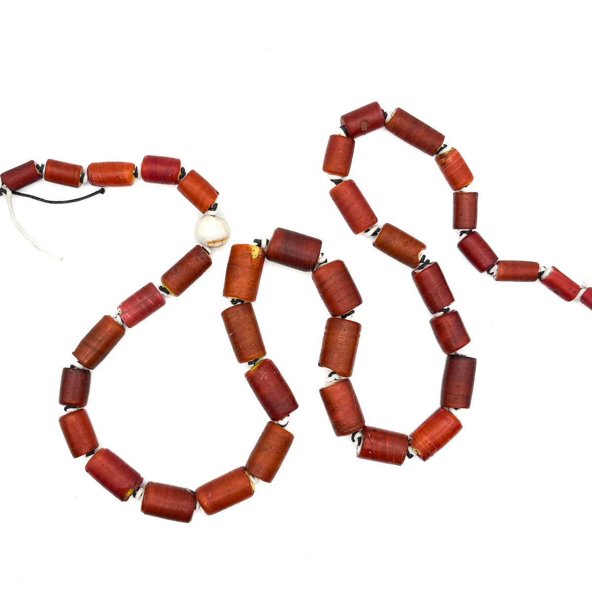 19th Century Venetian Yellow Heart Bead Necklace - Image 2