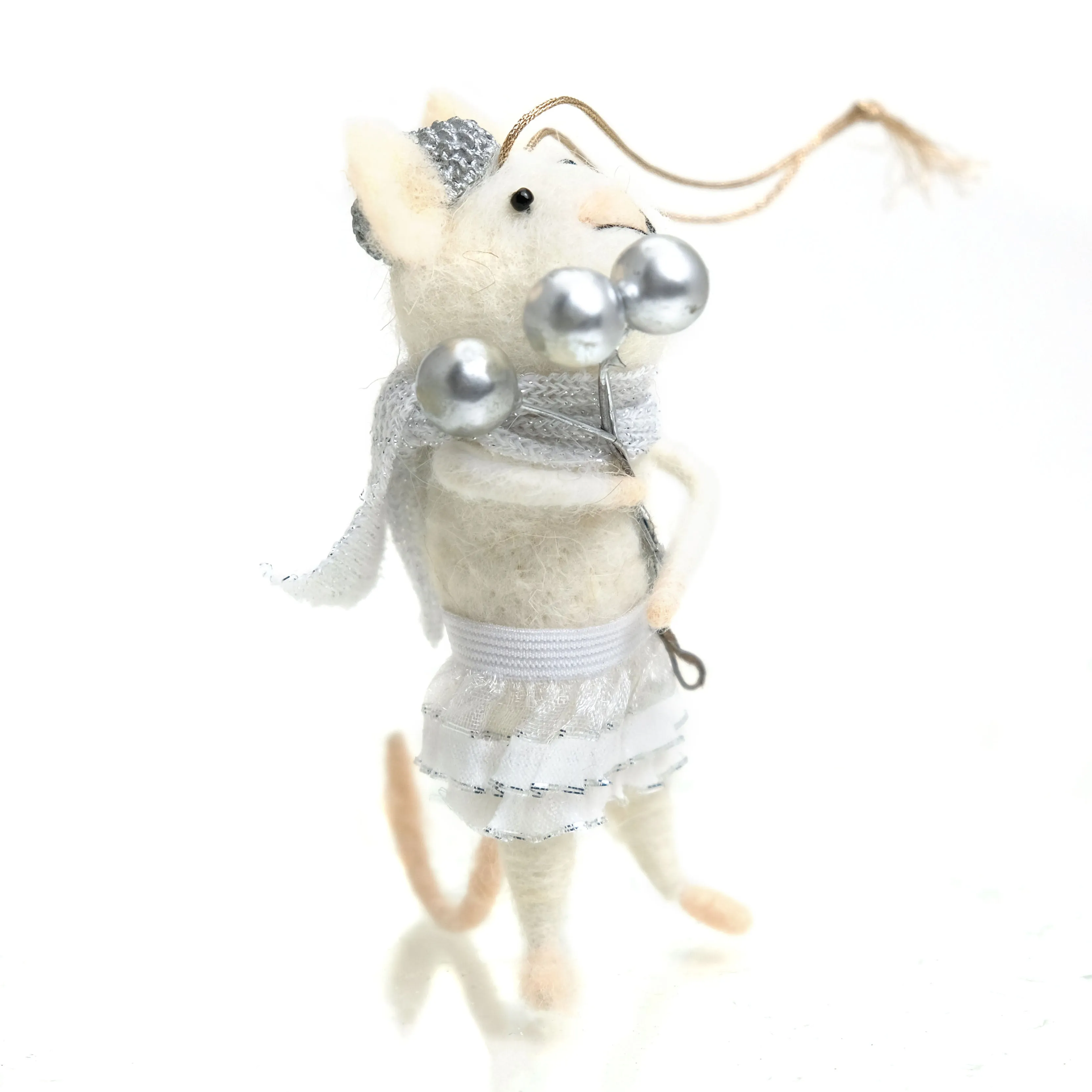 Wintertime Mice Felt Ornament - Image 2