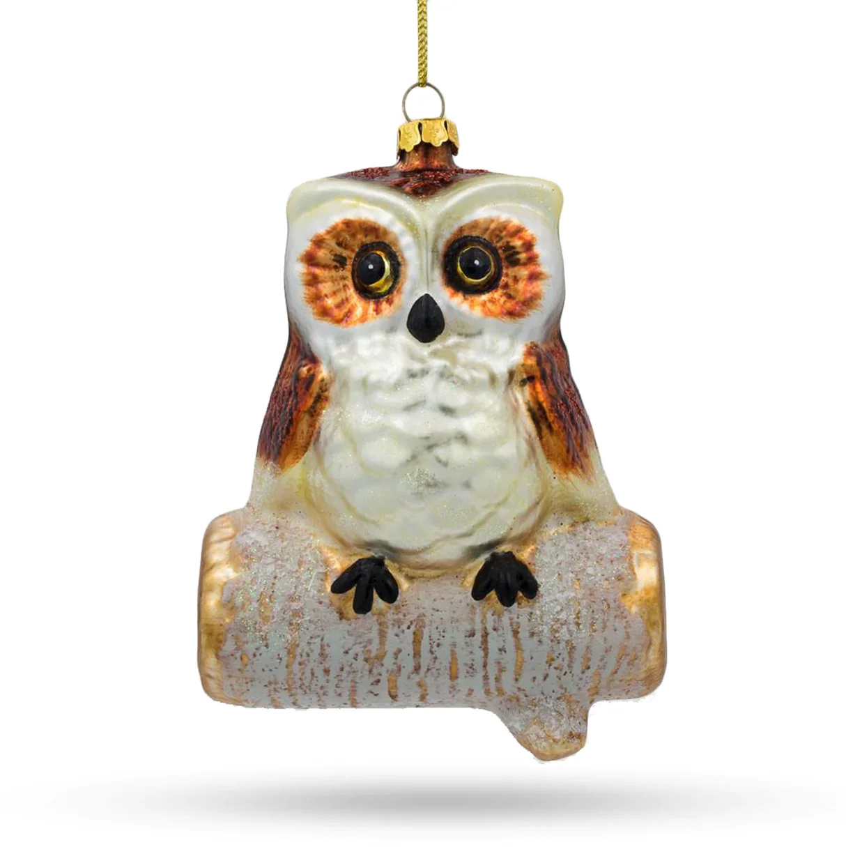 Owl on a Birch Branch Ornament PS - Image 2