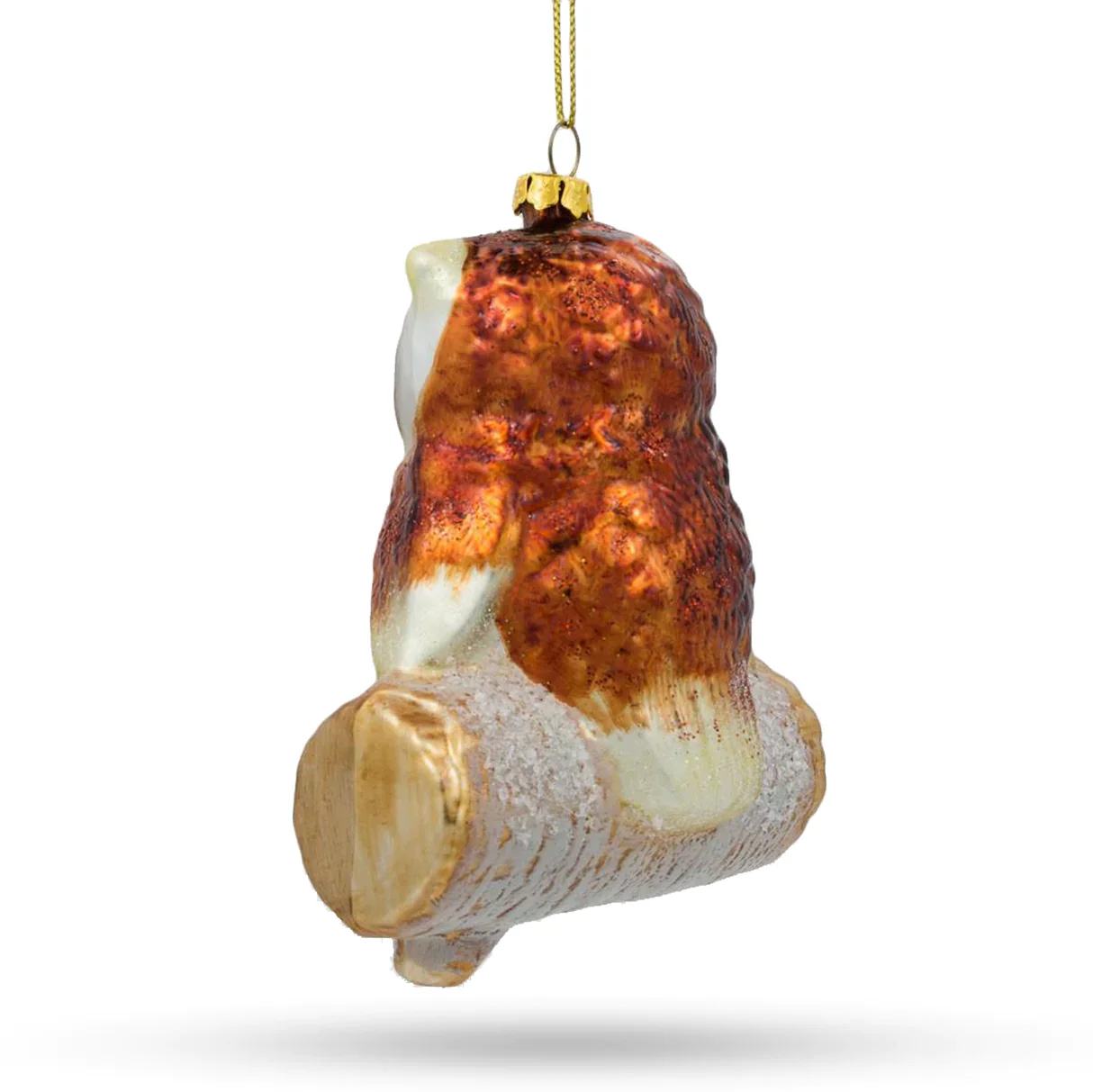 Owl on a Birch Branch Ornament PS - Image 3