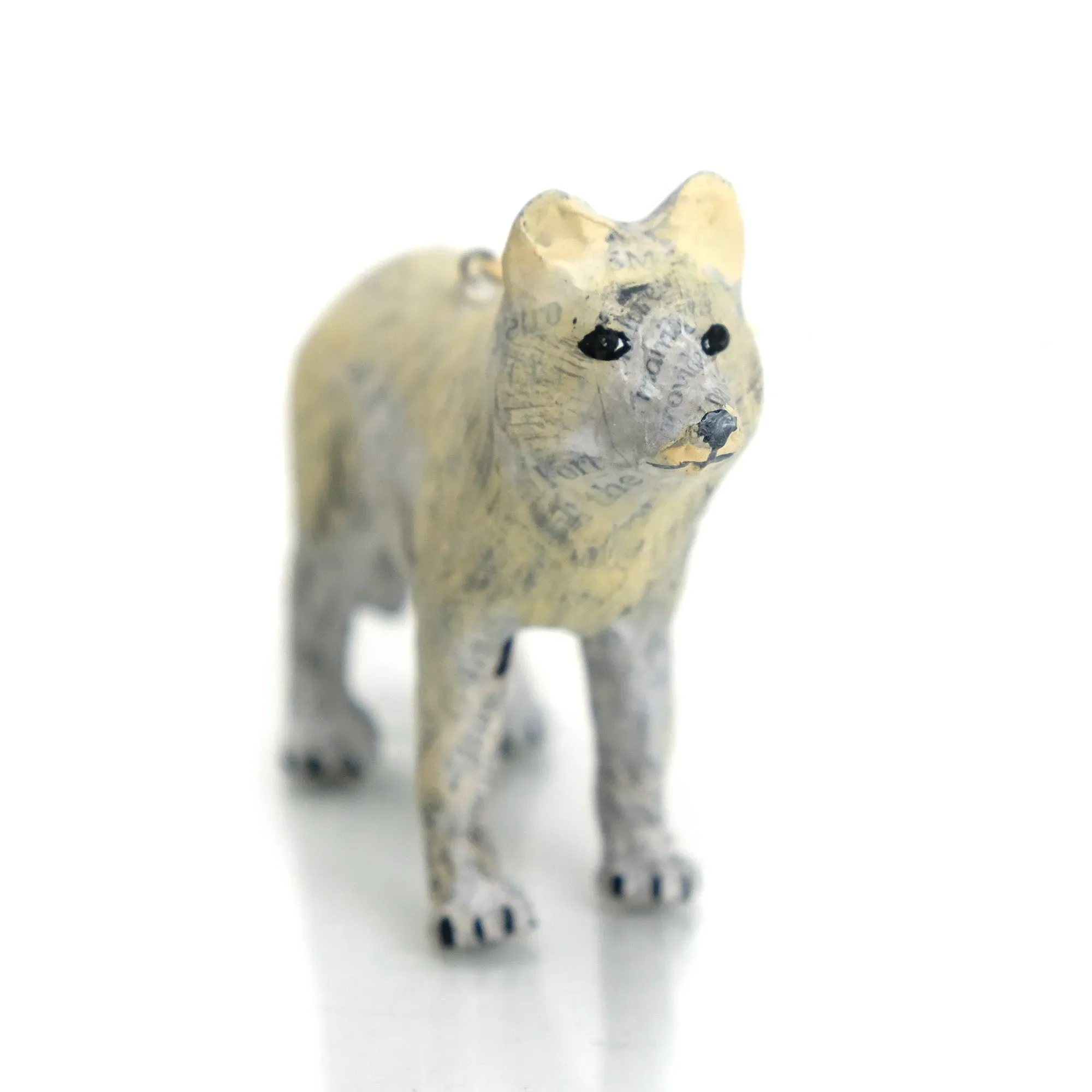 Wolf Text Paper Ornament - Image 5