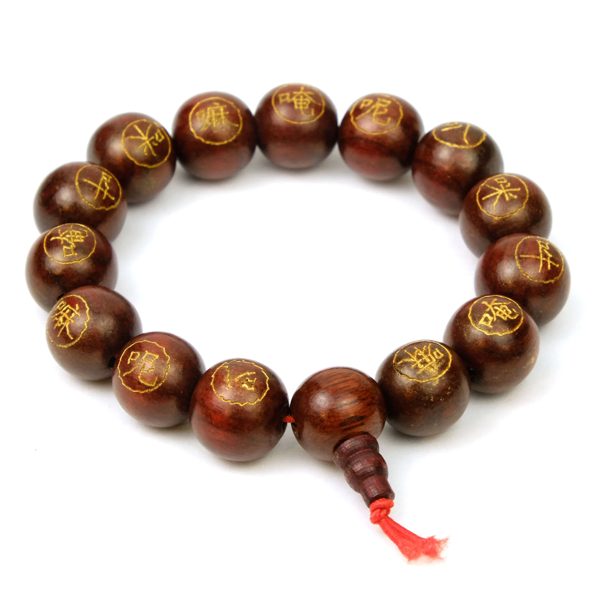 Wooden Prayer Bead Stretch Bracelet - Image 2