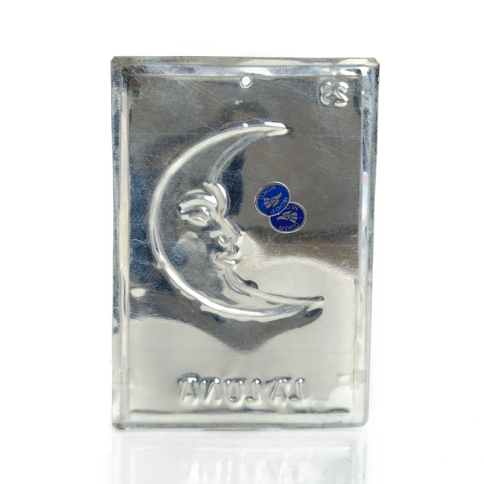 XL Tin Loteria Ornament, La Luna - Image 2