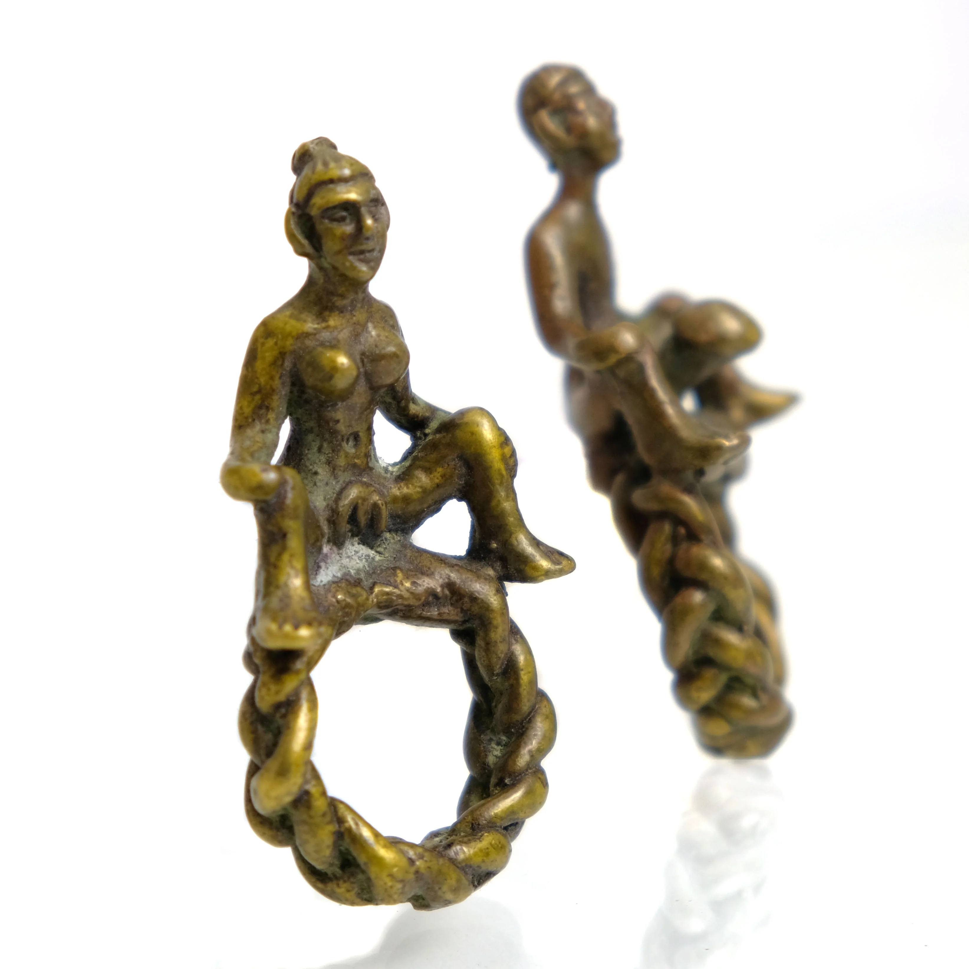 Yab Yum Female and Male Fertility Charm / Ring Amulet - Image 3