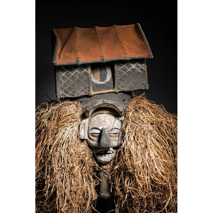 Yaka Kholuka Initiation Mask, Democratic Republic of Congo - Image 3