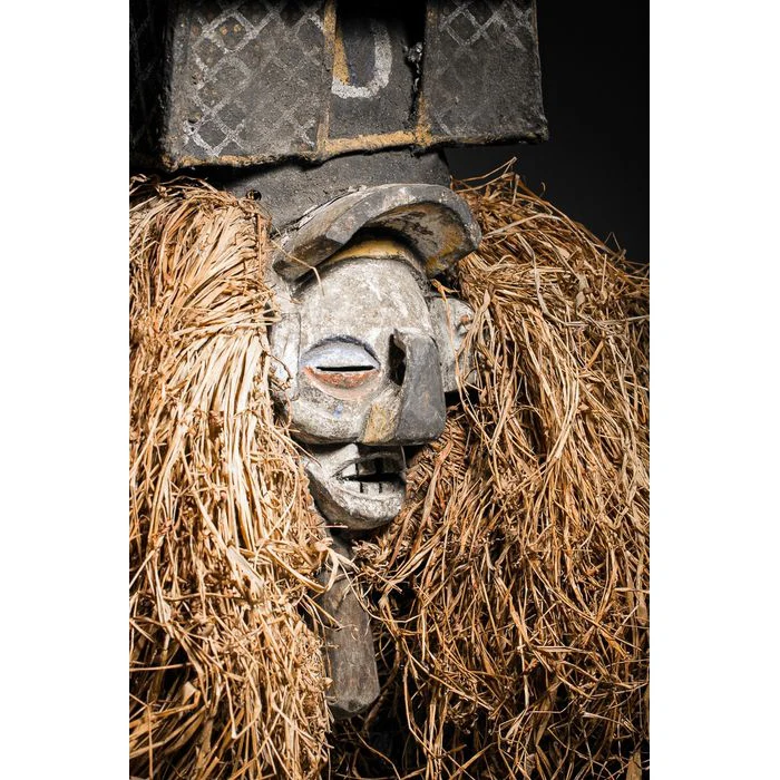 Yaka Kholuka Initiation Mask, Democratic Republic of Congo - Image 5