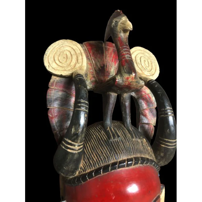 Yaure Mask with Rooster, Côte d'Ivoire #912 - Image 10