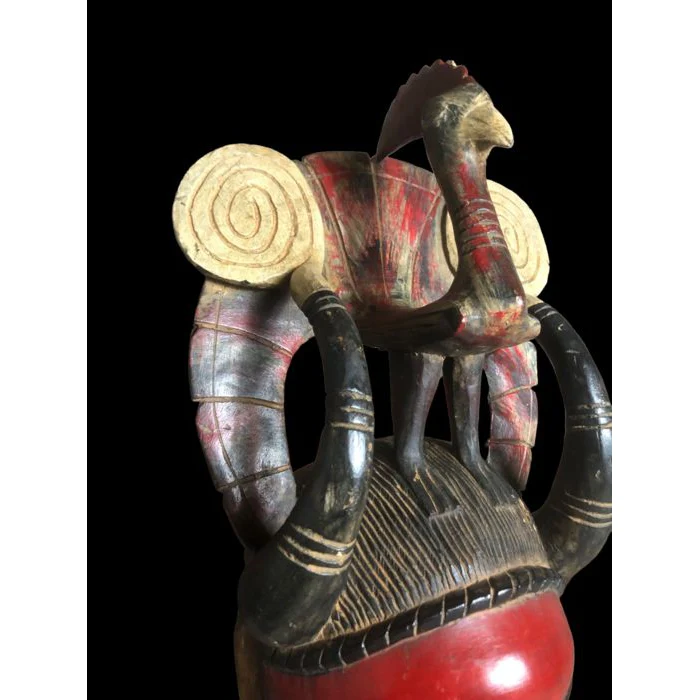 Yaure Mask with Rooster, Côte d'Ivoire #912 - Image 11