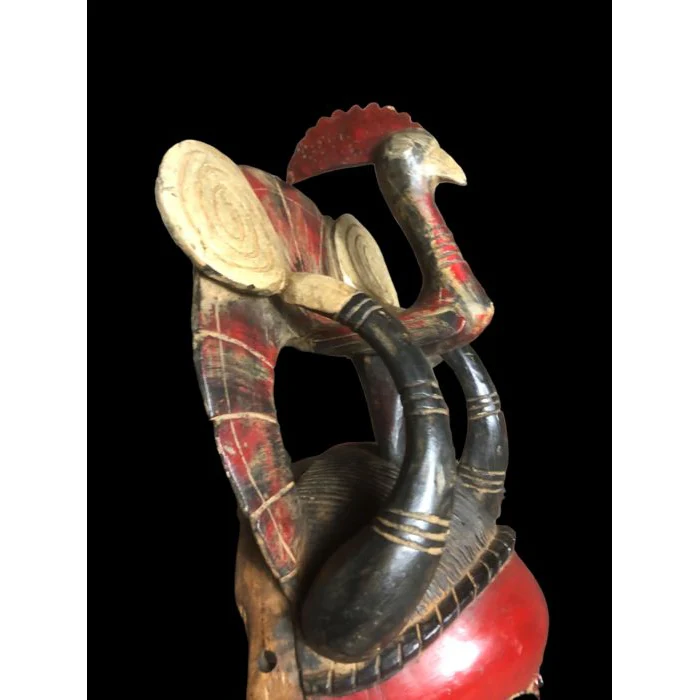 Yaure Mask with Rooster, Côte d'Ivoire #912 - Image 12
