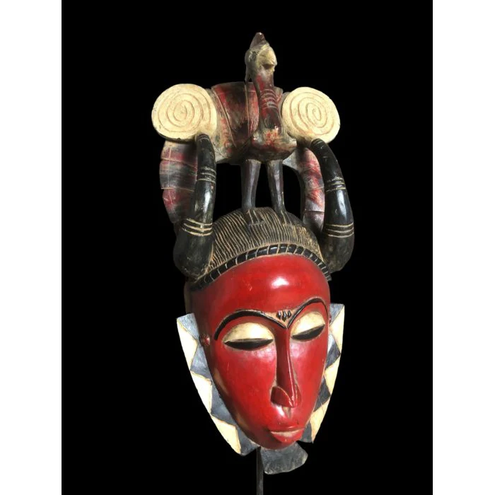 Yaure Mask with Rooster, Côte d'Ivoire #912 - Image 4