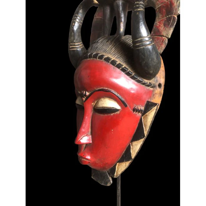 Yaure Mask with Rooster, Côte d'Ivoire #912 - Image 7