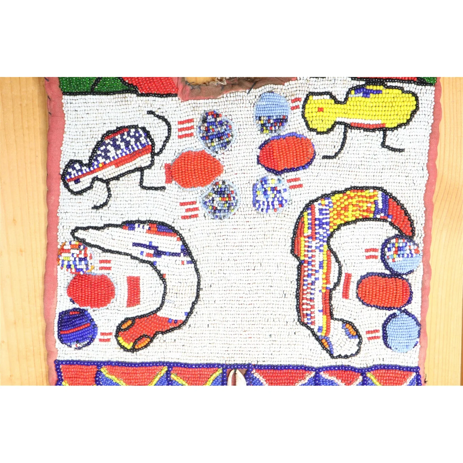 Yoruba Beaded Wall Hanging #1080 - Image 10