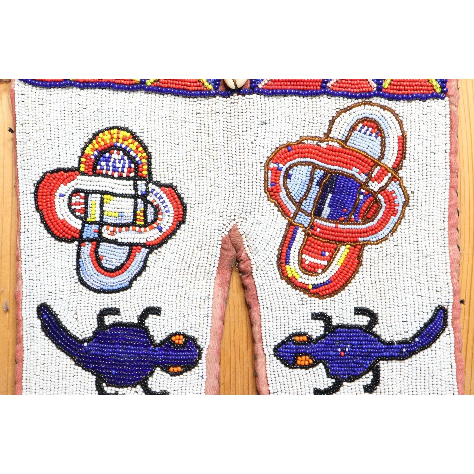 Yoruba Beaded Wall Hanging #1080 - Image 11