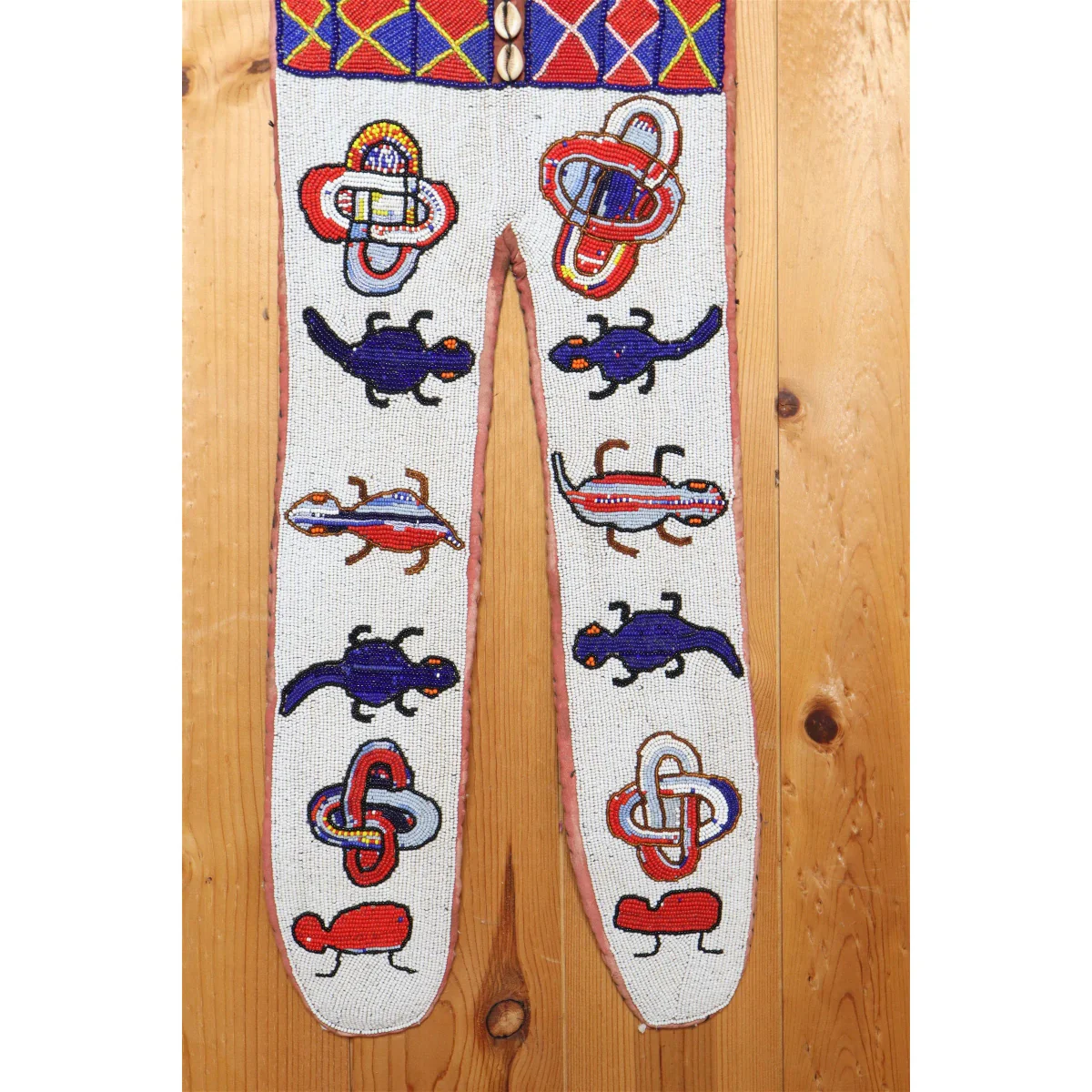 Yoruba Beaded Wall Hanging #1080 - Image 5