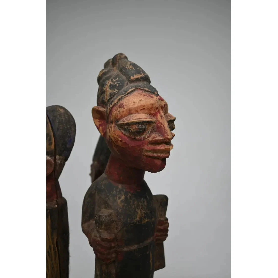 Yoruba Divination Bowl Lid with Figures, Nigeria #869 - Image 6