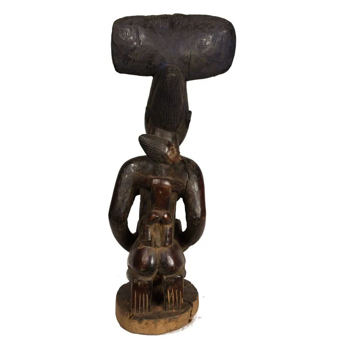 Yoruba Divination Bowl Figure, Nigeria #313 - Image 6
