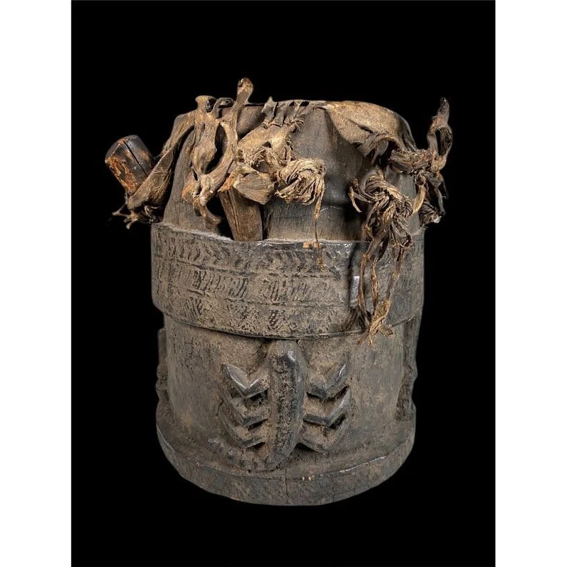 Yoruba Ceremonial Drum, Nigeria PROVENANCE - Image 4