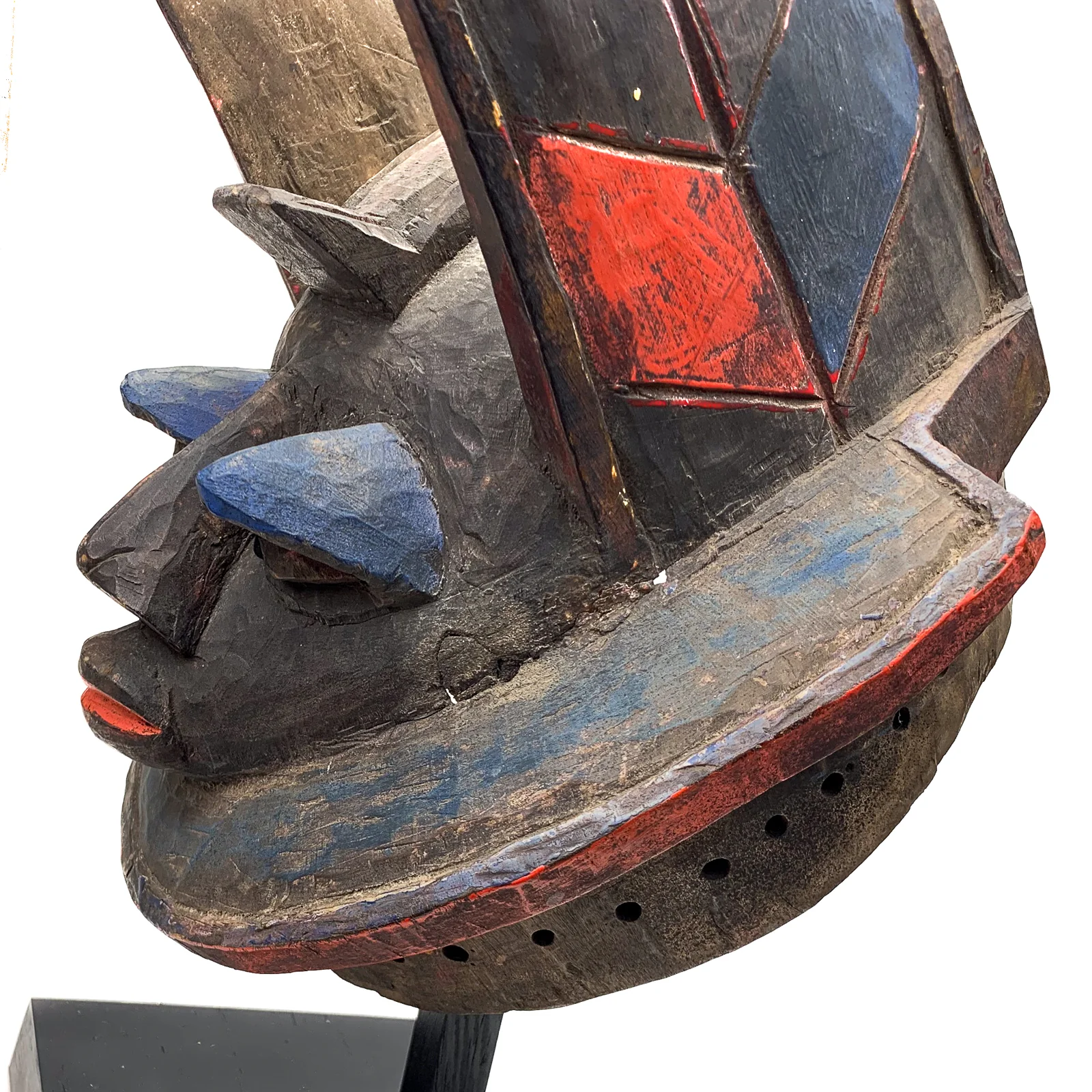 Yoruba Egungun Headdress with Kaolin Pigment, Nigeria #1144 PROVENANCE - Image 7