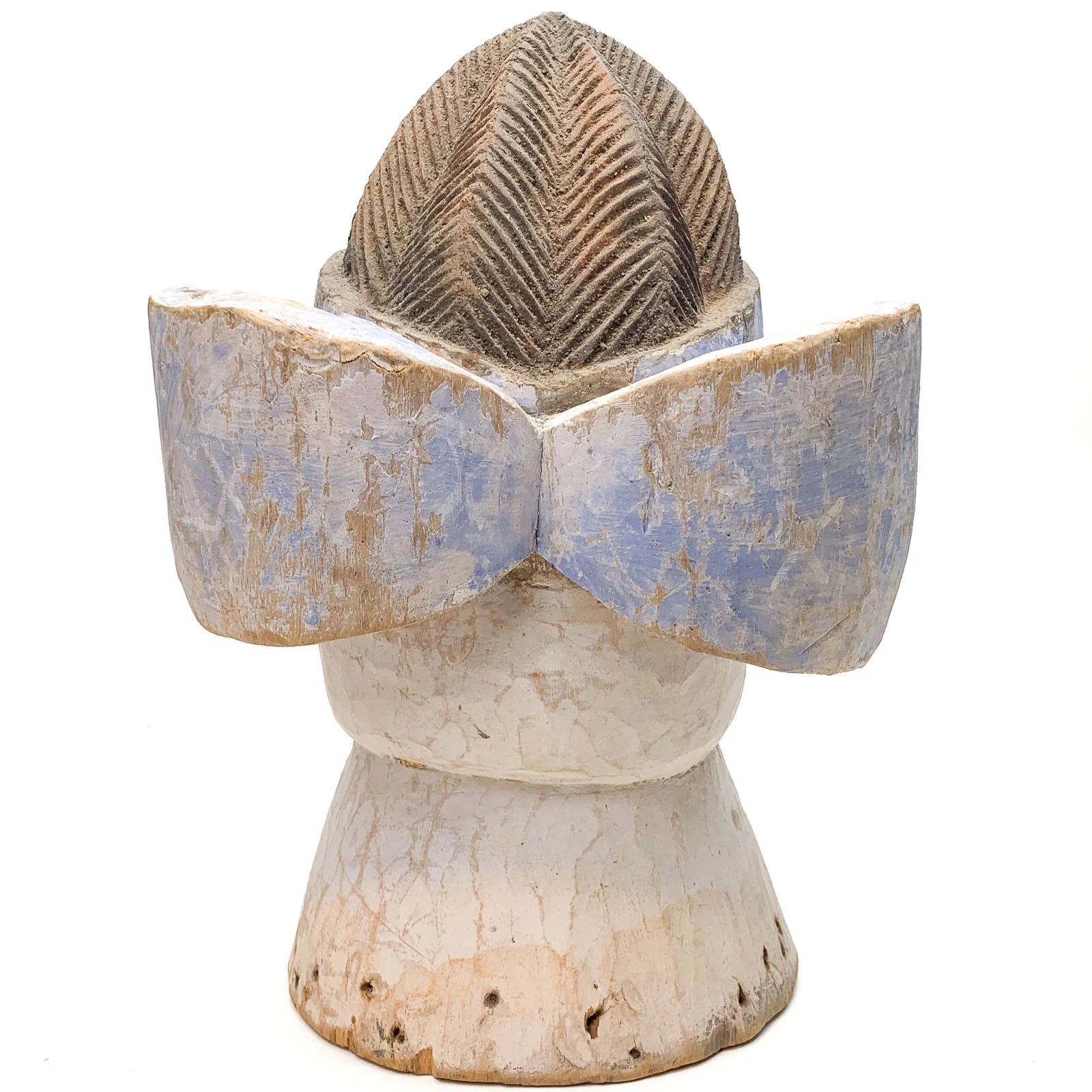 Yoruba Egungun Headdress with Kaolin Pigment, Nigeria #1157 PROVENANCE - Image 6