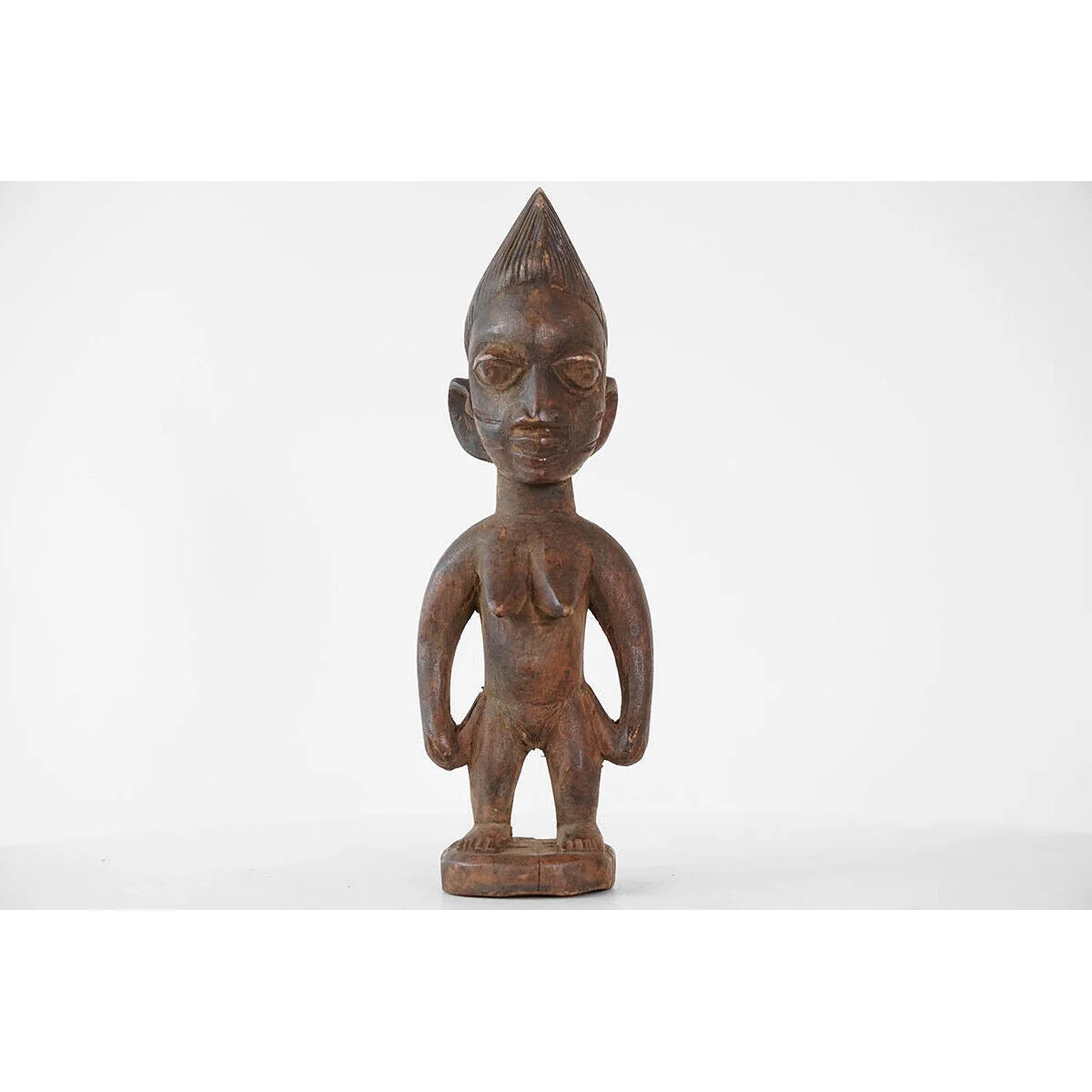 Yoruba Female Ibeji Twin Figure, Nigeria #1114 - Image 2