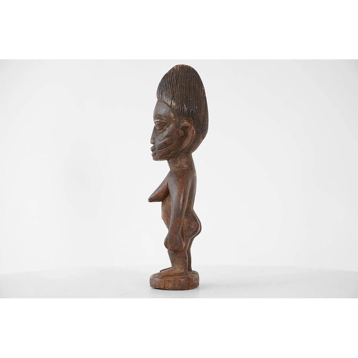 Yoruba Female Ibeji Twin Figure, Nigeria #1114 - Image 5