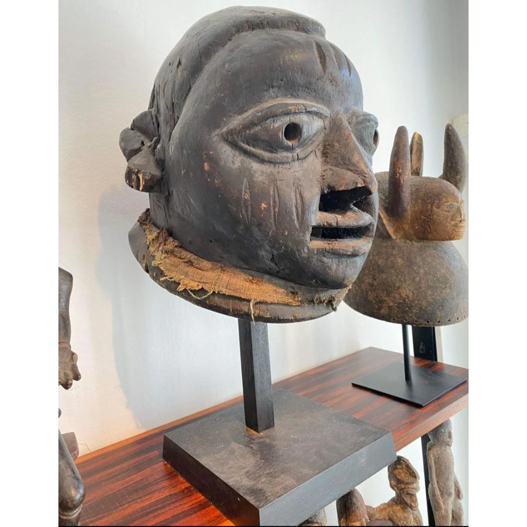 Yoruba Gẹlẹdẹ Female XL Helmet Mask, Nigeria #1142 PROVENANCE - Image 2