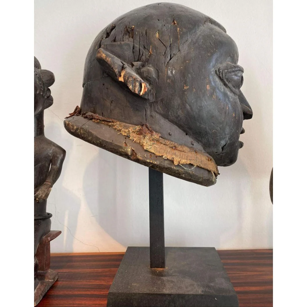 Yoruba Gẹlẹdẹ Female XL Helmet Mask, Nigeria #1142 PROVENANCE - Image 4