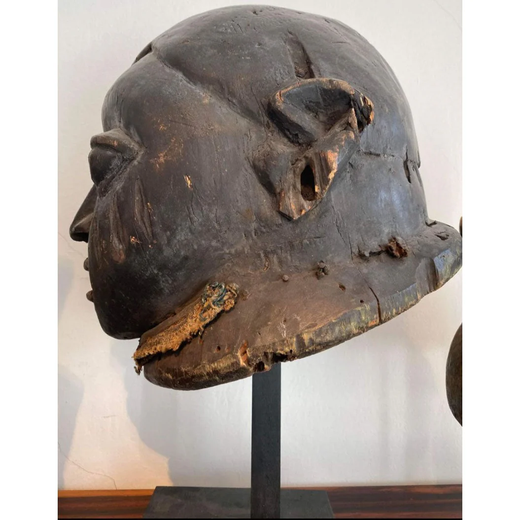 Yoruba Gẹlẹdẹ Female XL Helmet Mask, Nigeria #1142 PROVENANCE - Image 5