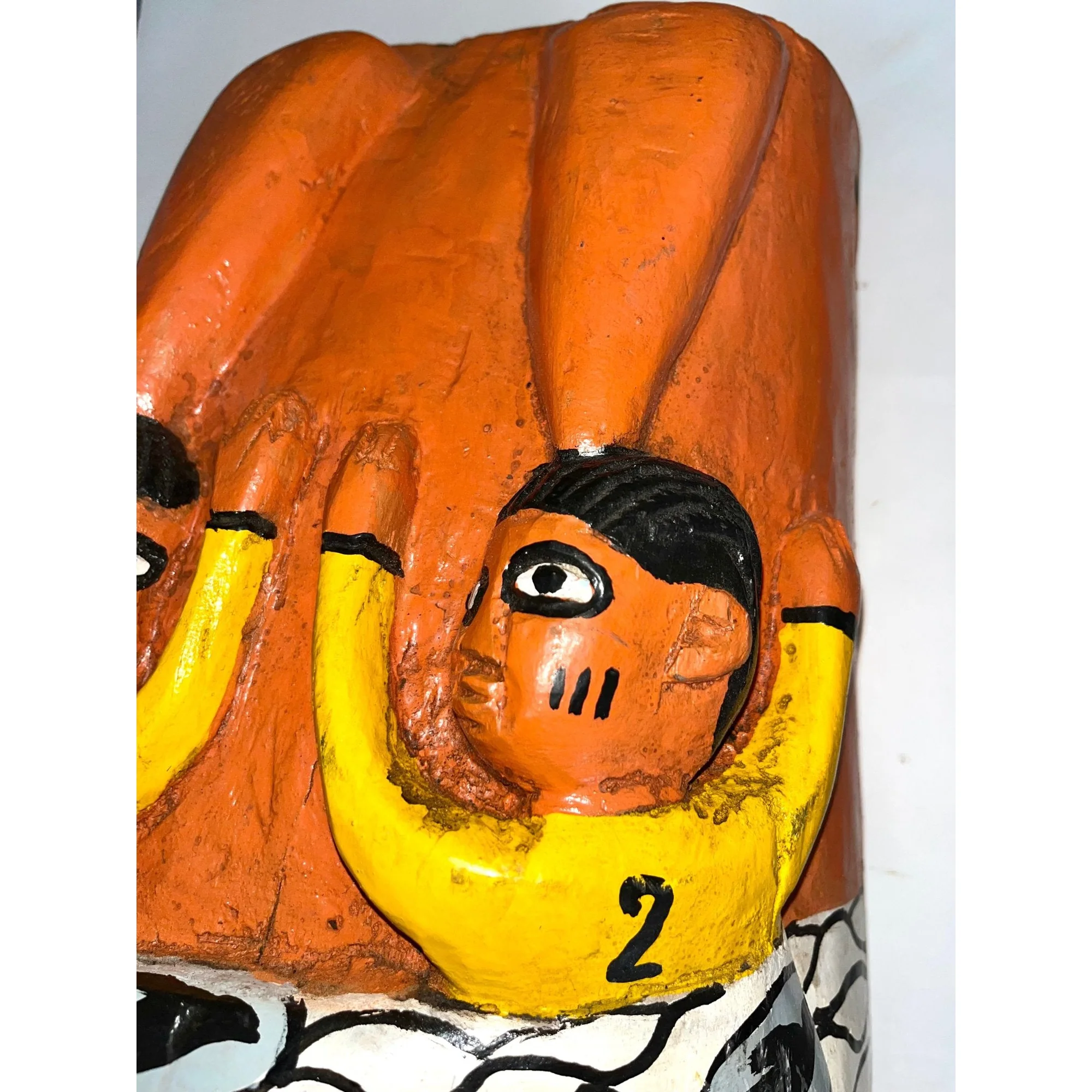 Yoruba Gelede Body Mask with Ibeji Soccer Twins, Côte d'Ivoire #1185 - Image 5